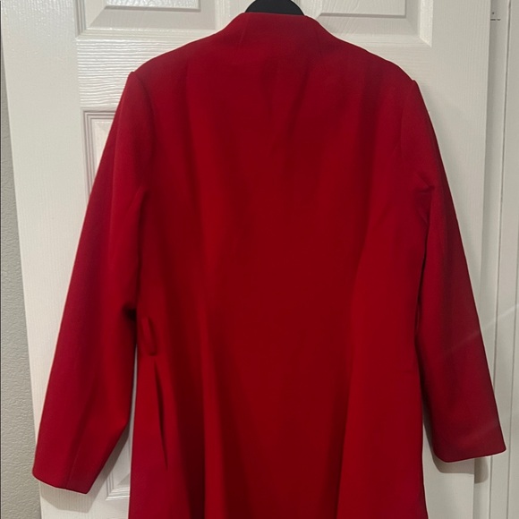 Allegra K Women's Red A-line Mid-Long Peacoat size:M retail $79 - Picture 6 of 9